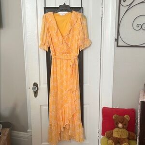 LC Lauren Conrad Sunlit Faux Wrap Floral Dress